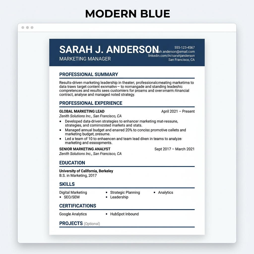 Resume Template Preview